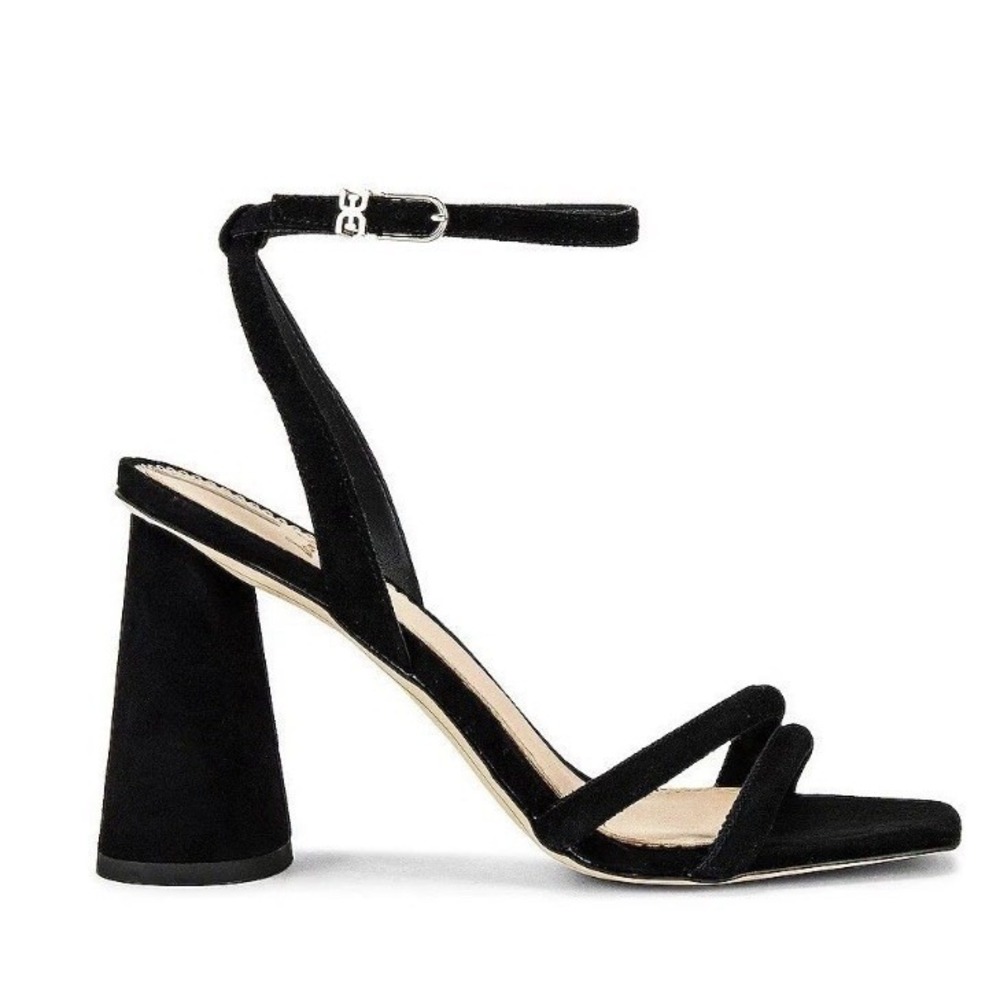 Sam Edelman Kia Sandals in Black Suede Size 9.5 Womens High Heels